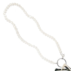 LA LOOP FRESHWATER PEARL SILVER PLATED
