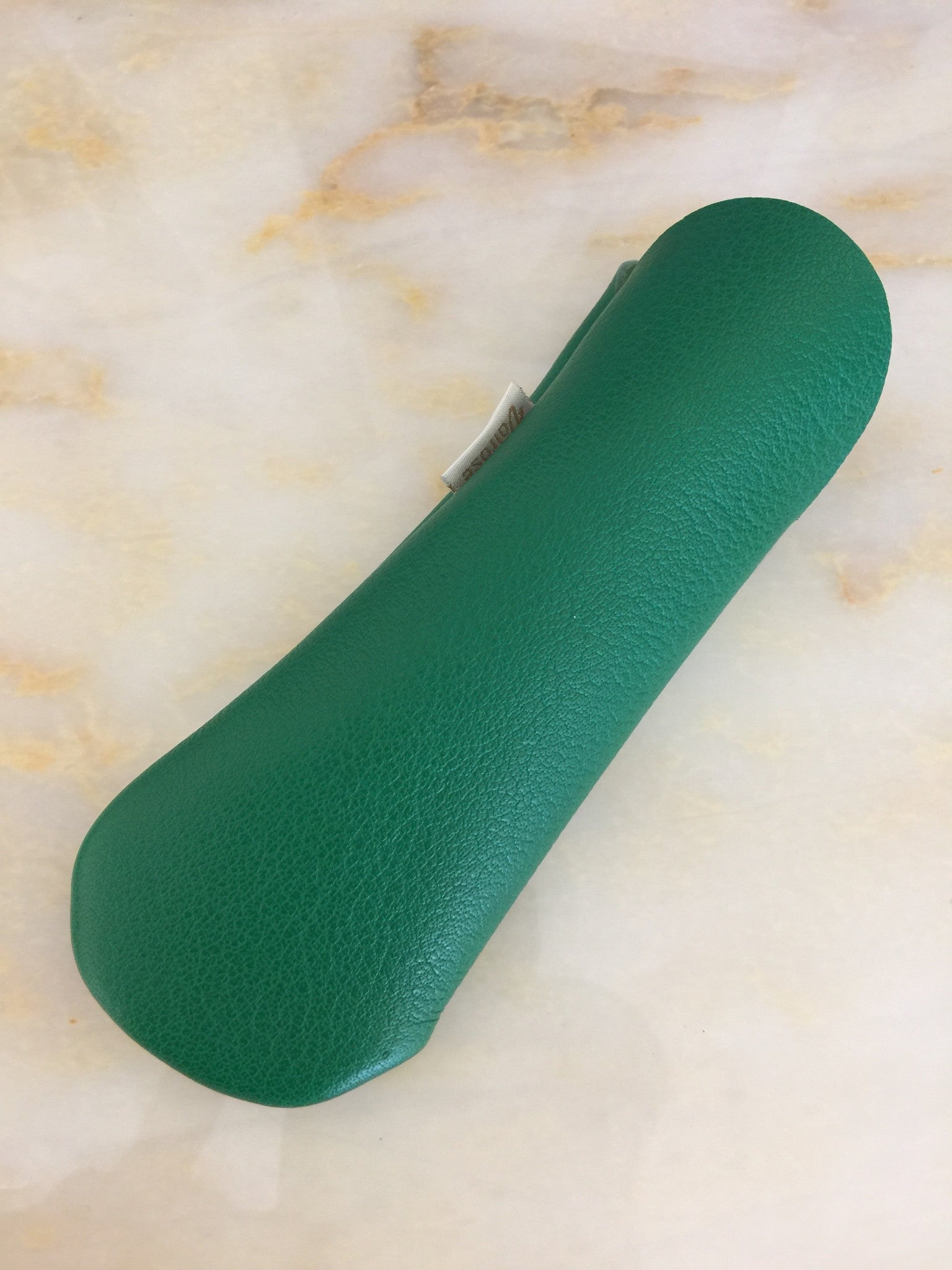 Hand-made French leather eyeglass case